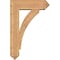 Ekena Millwork Thorton Arts and Crafts Smooth Bracket w/ Offset Brace, Western Red Cedar, 7 1/2"W x 24"D x 36"H BKT0806X24X36THR03SWR - alternate 3